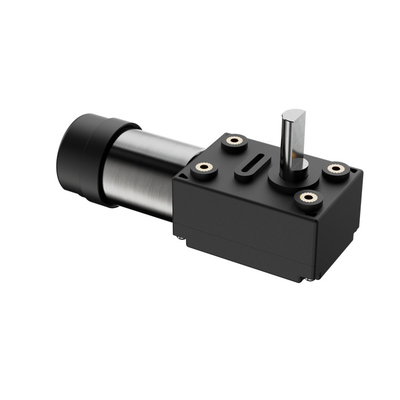 Micro Dc Worm Gear Motor 24v untuk peralatan komunikasi