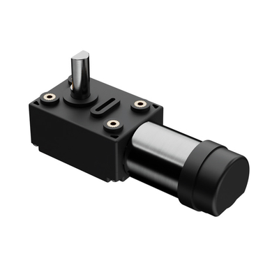 Micro Dc Worm Gear Motor 24v untuk peralatan komunikasi