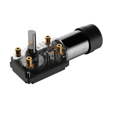 Micro Dc Worm Gear Motor 24v untuk peralatan komunikasi