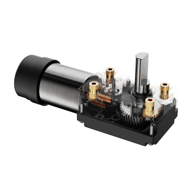Micro Dc Worm Gear Motor 24v untuk peralatan komunikasi