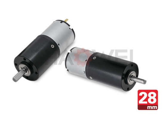 Torsi Tinggi 28mm 12v / 24v Planetary DC gear motor Untuk Automatic Vending Machine